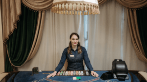 a casino dealer