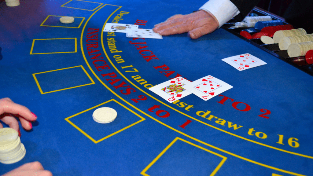 a casino dealer