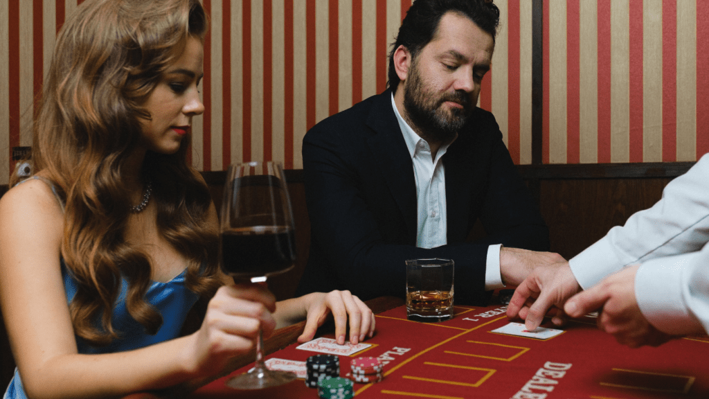a person in the casino