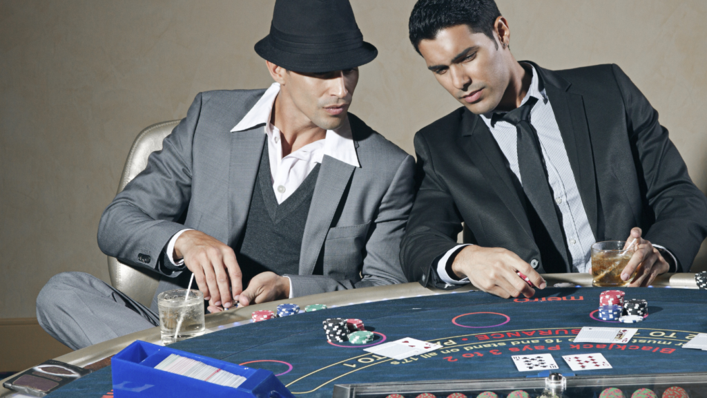 image of a poker table