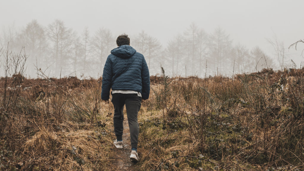 image of person walking