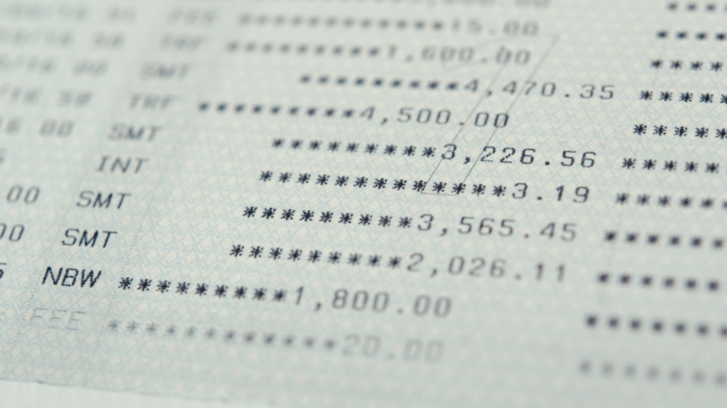 a close up of a piece of paper with numbers on it