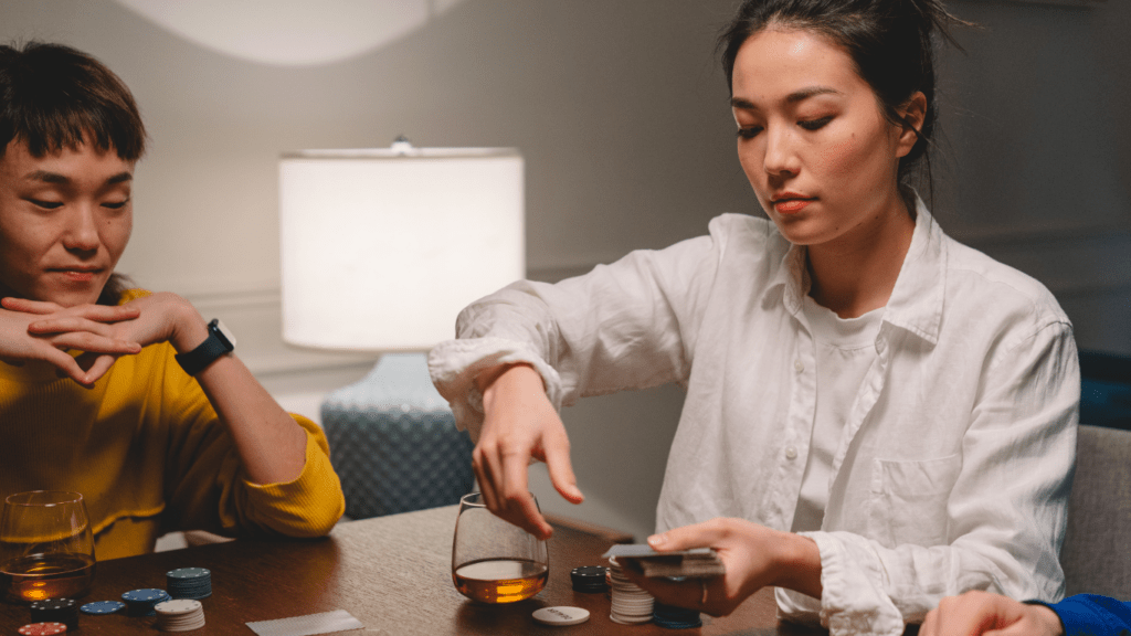a person in the casino