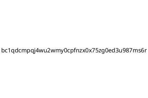 bc1qdcmpqj4wu2wmy0cpfnzx0x75zg0ed3u987ms6r