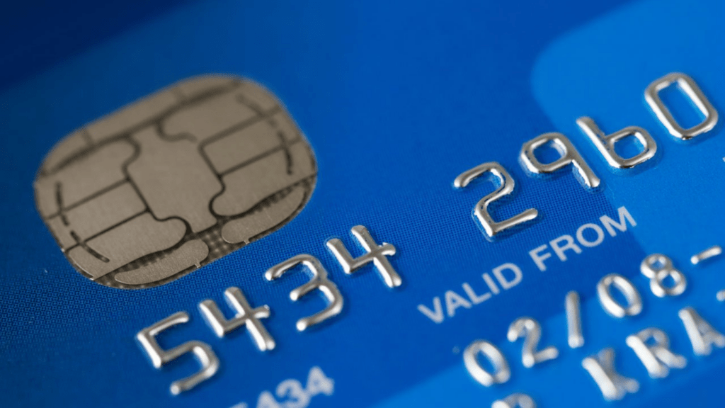 close up image of a credit card