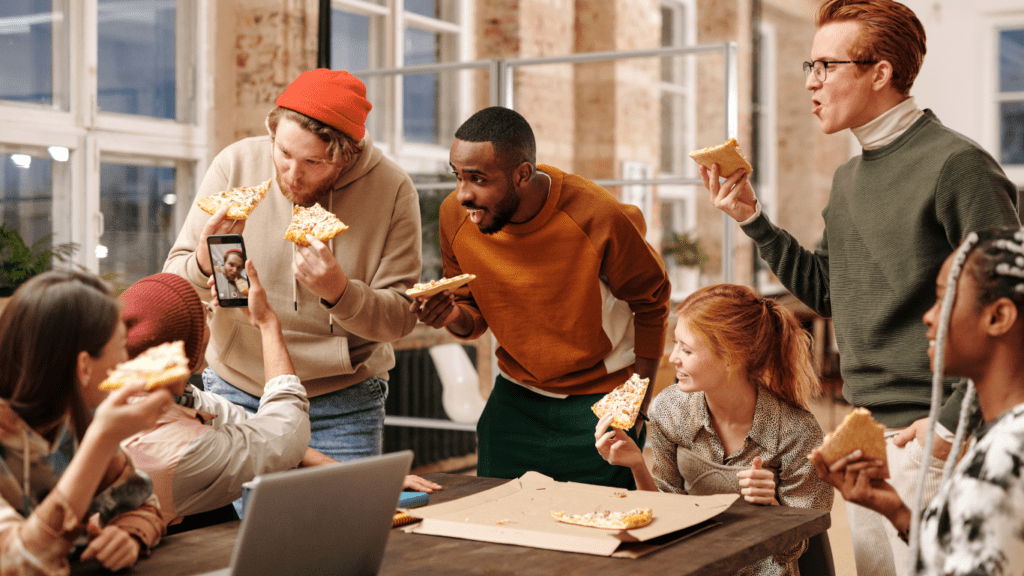 group of people in the office