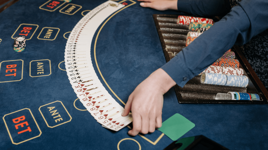 image of a blackjack table