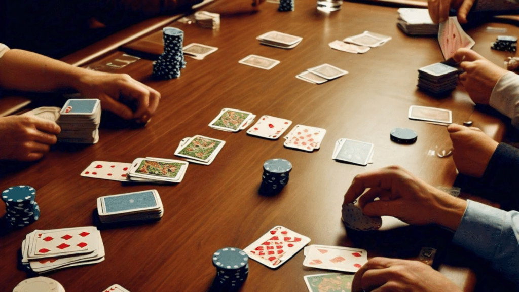 image of a poker table