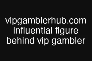 vipgamblerhub.com influential figure behind vip gambler